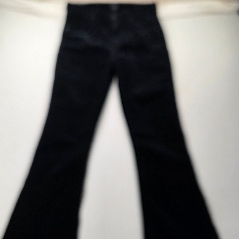 Citizens of Humanity Fleetwood High Rise Flare Velvet Corduroy Black Pants 27